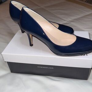 L.K. Bennett London blue leather heels — Flash sale